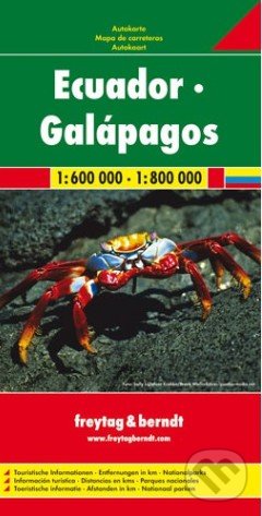 Ecuador 1:600 000, Galápagos 1:800 000 -