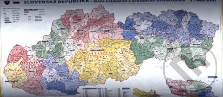 Slovensko - administratívna mapa 1:460 000 -