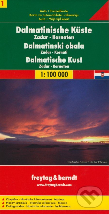 Dalmatinische Küste 1:100 000 -