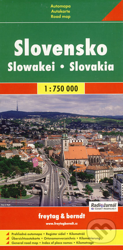 Slovensko 1:750 000 -