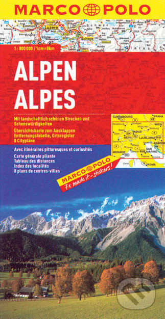 Alpen 1:800 000 -